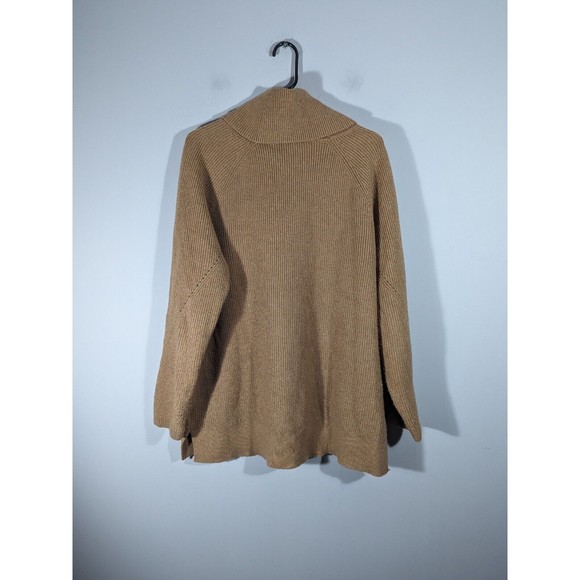 Talbots Women Camel Long Sleeve Cowl neck Sweater Size XL Petite - Picture 2 of 5